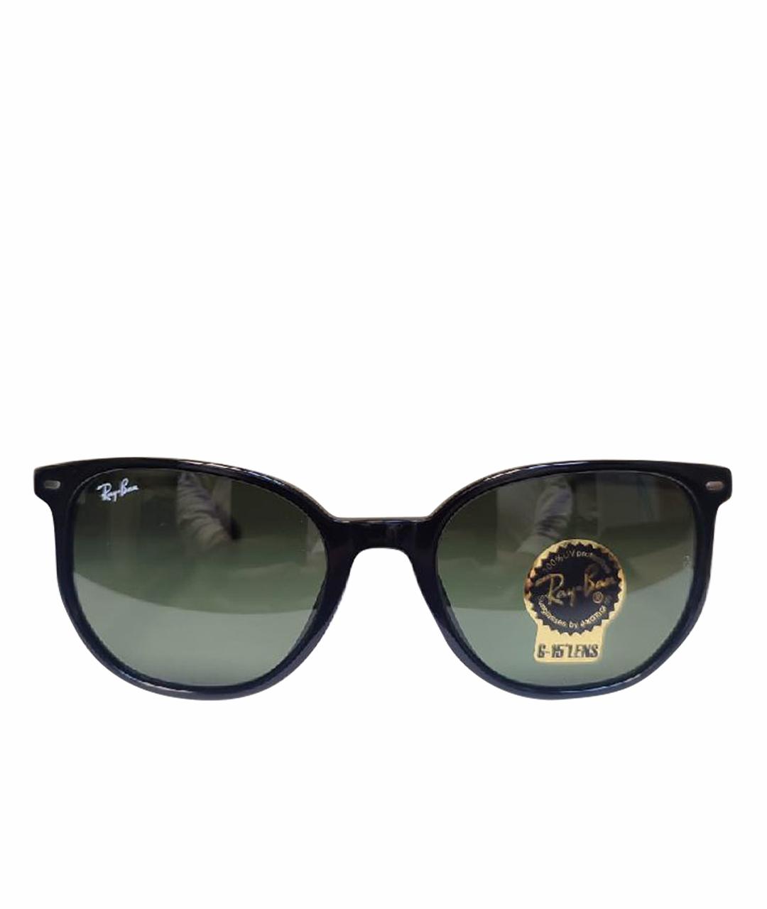 RAY BAN Черные пластиковые солнцезащитные очки, фото 1