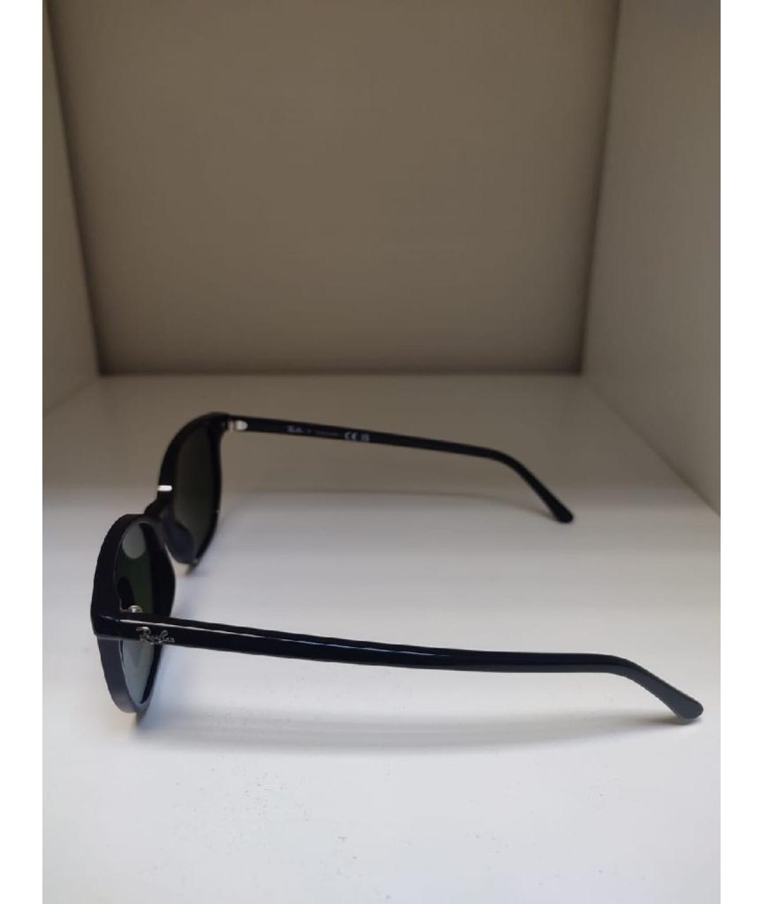 RAY BAN Черные пластиковые солнцезащитные очки, фото 7