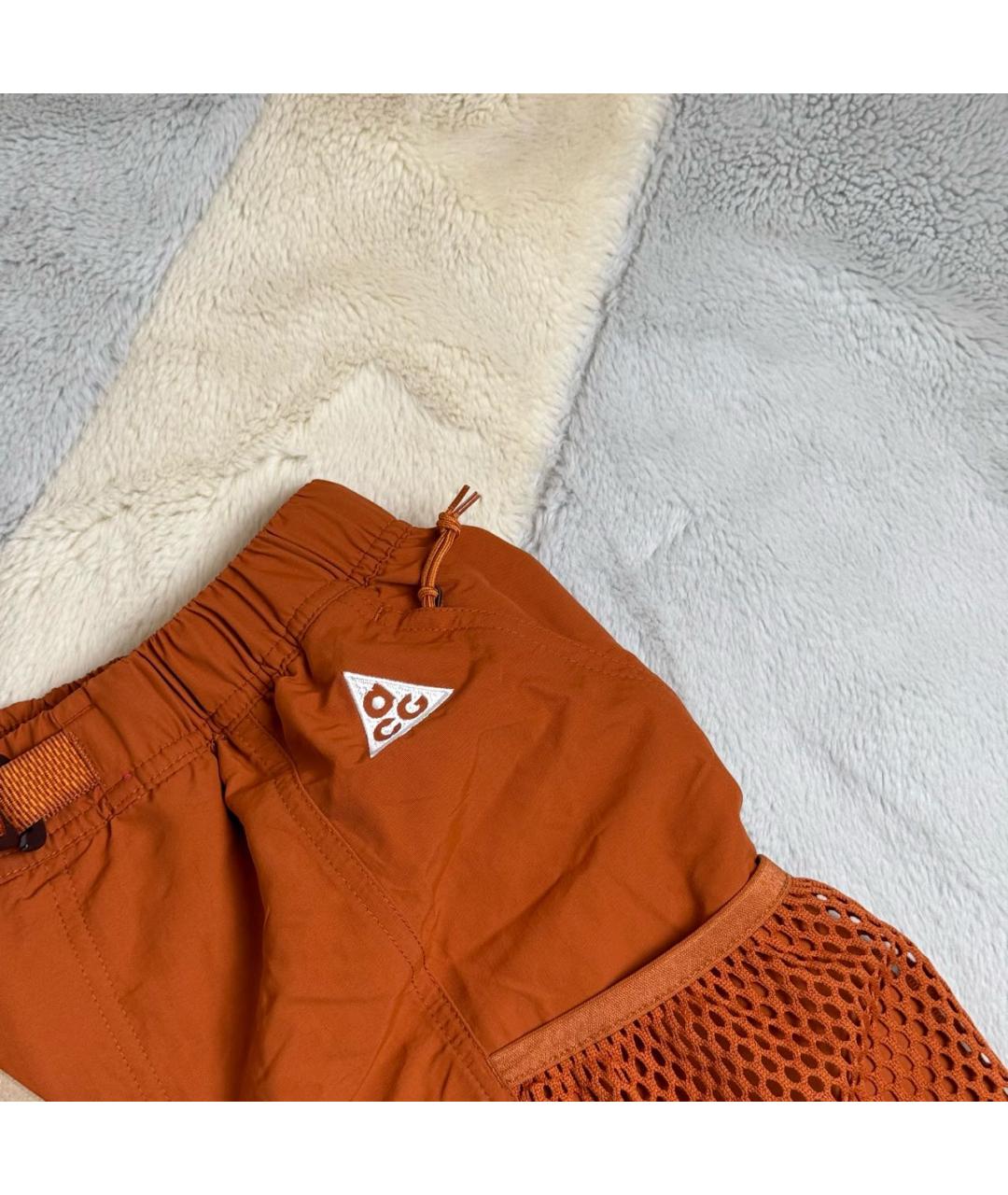 NIKE ACG Оранжевое полиэстеровые шорты, фото 4