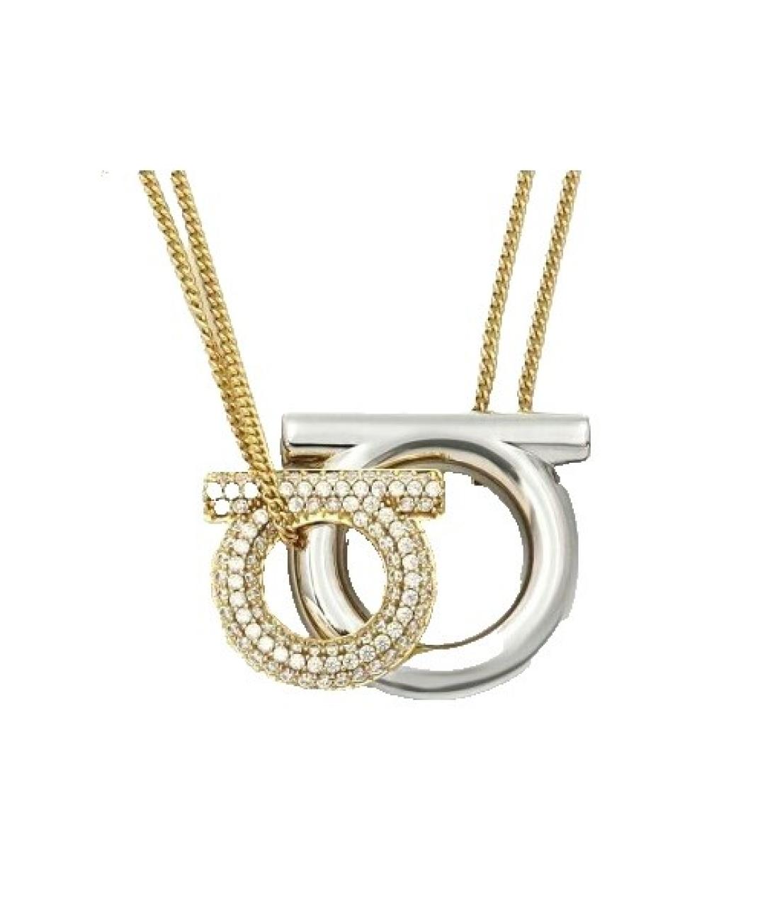 FERRAGAMO Золотая латунная подвеска, фото 1