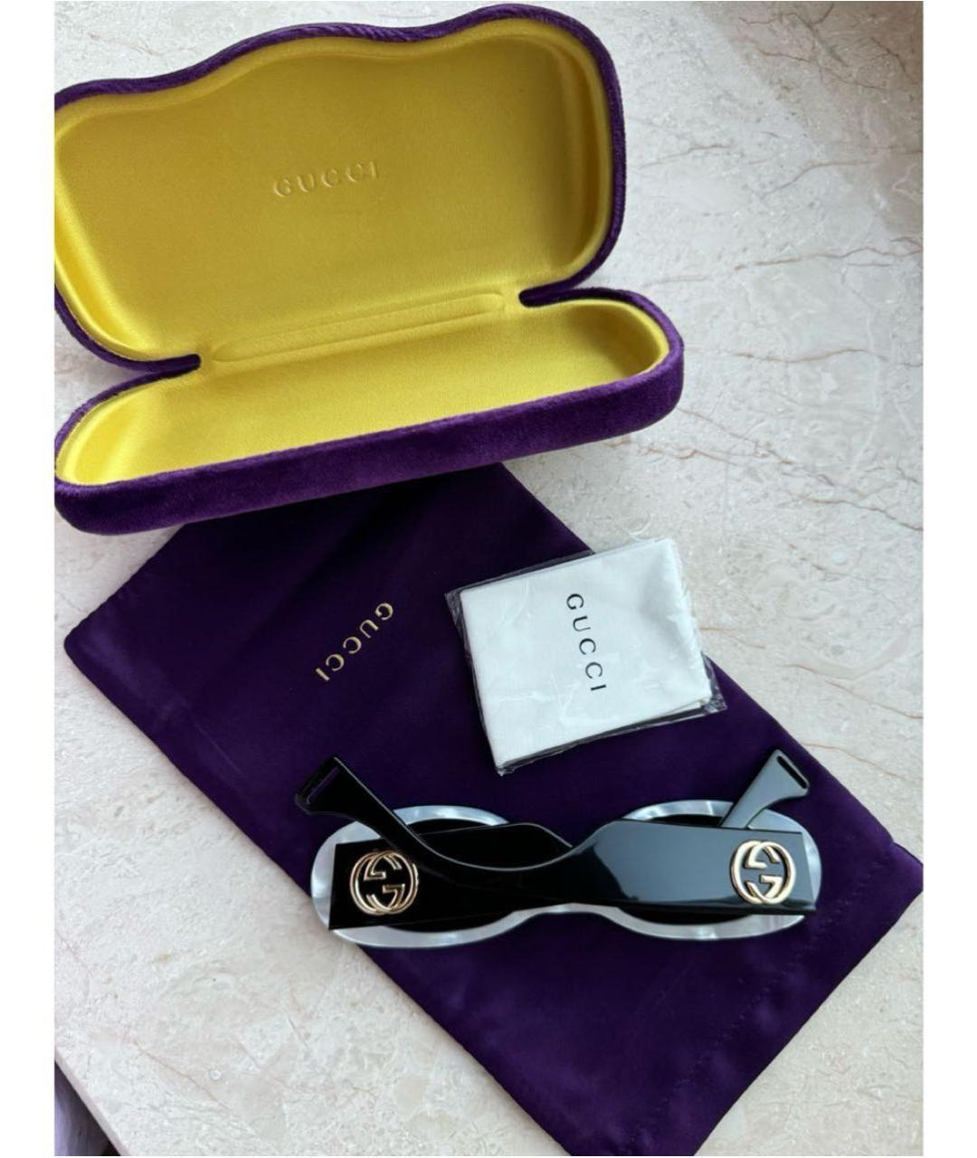 GUCCI Черные солнцезащитные очки, фото 4