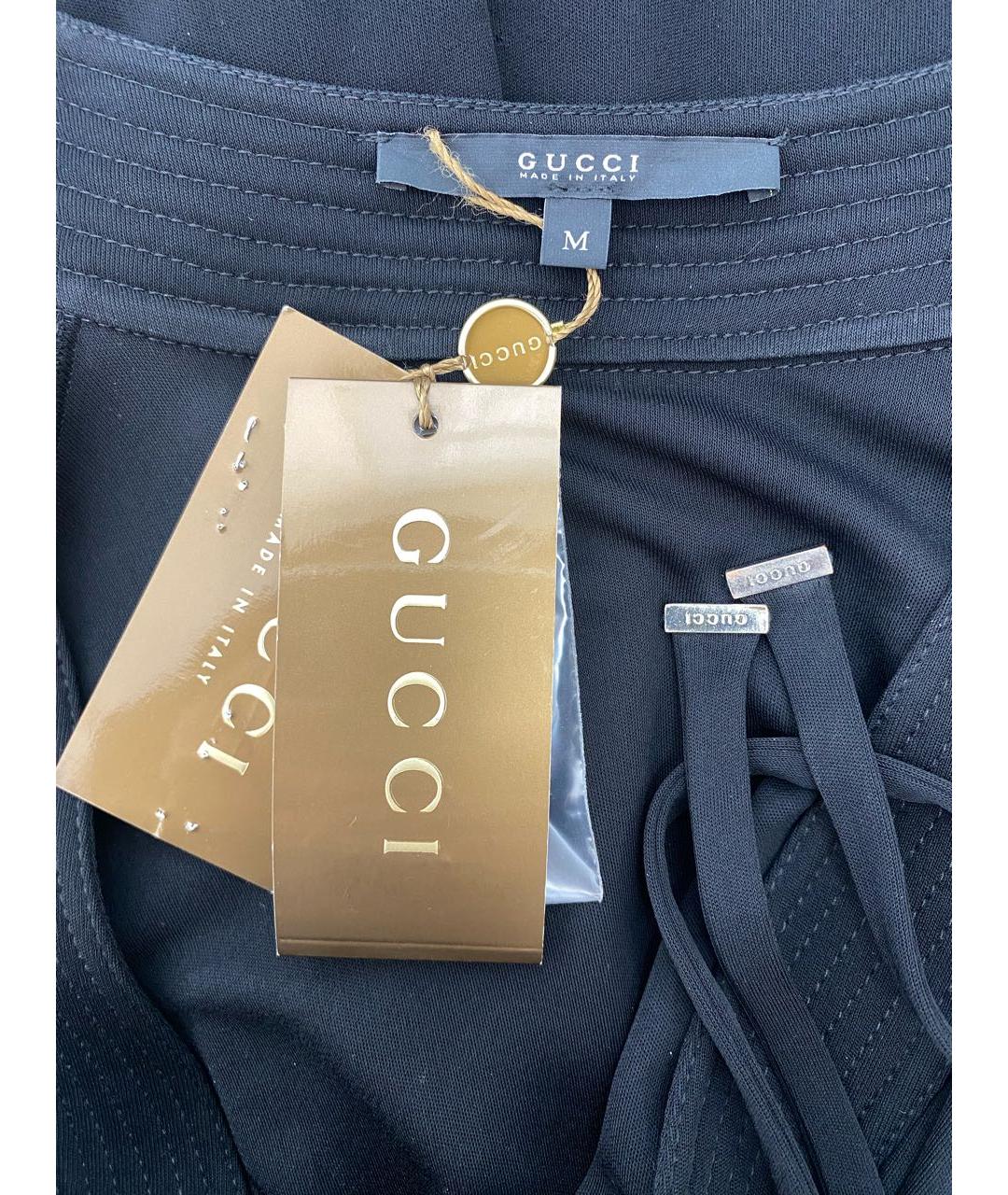 GUCCI Черное вискозное платье, фото 3