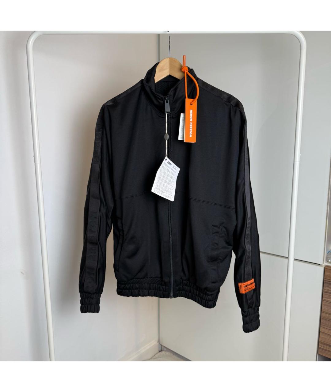 HERON PRESTON Черная полиэстеровая куртка, фото 2
