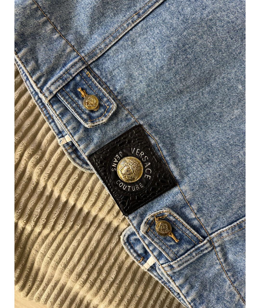 VERSACE JEANS COUTURE Голубая деним куртка, фото 4