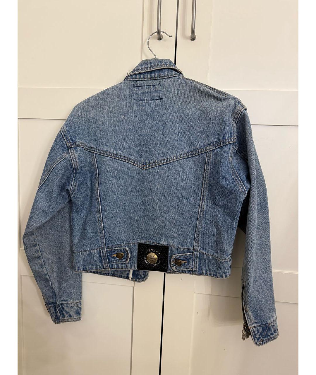 VERSACE JEANS COUTURE Голубая деним куртка, фото 2