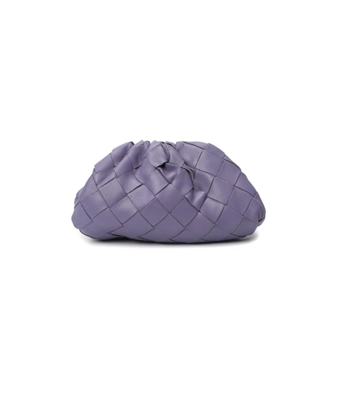 BOTTEGA VENETA Фиолетовая кожаная сумка через плечо, фото 1