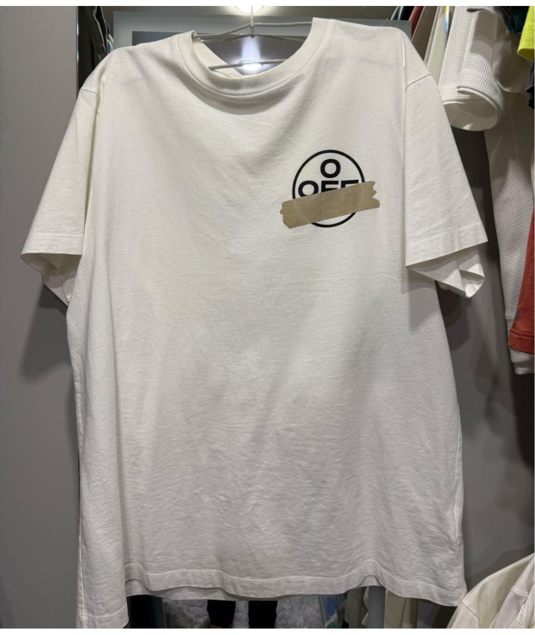 OFF-WHITE Белая футболка, фото 5