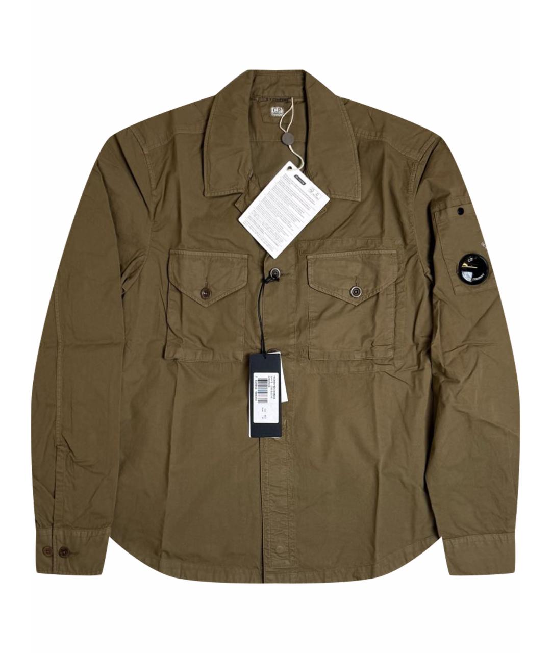 CP COMPANY Коричневая хлопковая куртка, фото 1