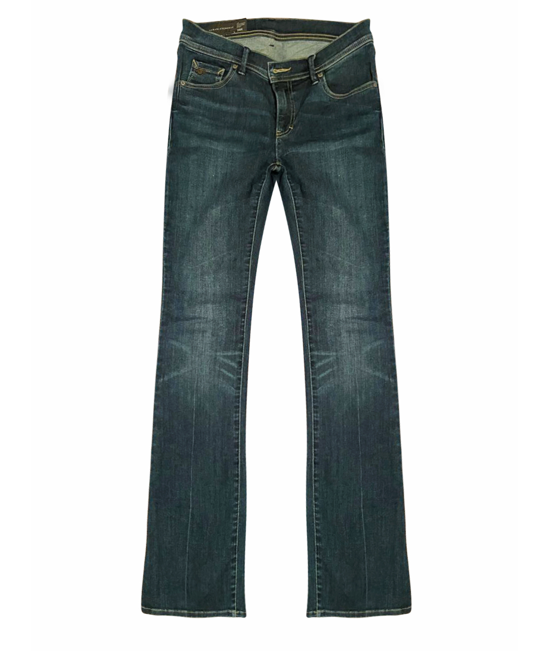 ARMANI EXCHANGE Темно-синие хлопковые джинсы клеш, фото 1