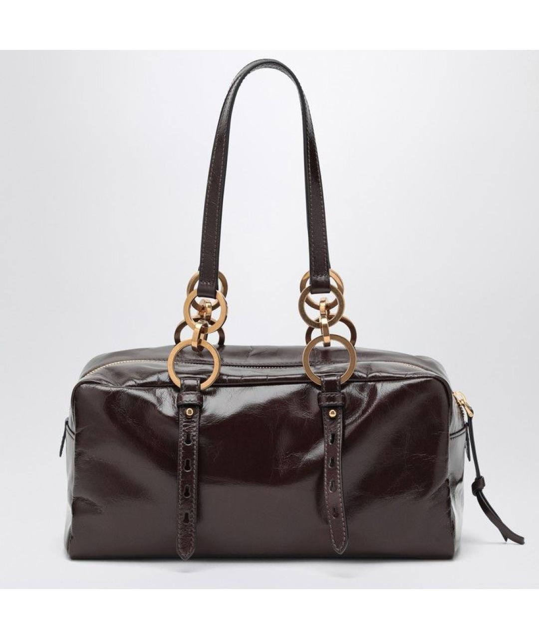 PRADA Коричневая кожаная сумка тоут, фото 2