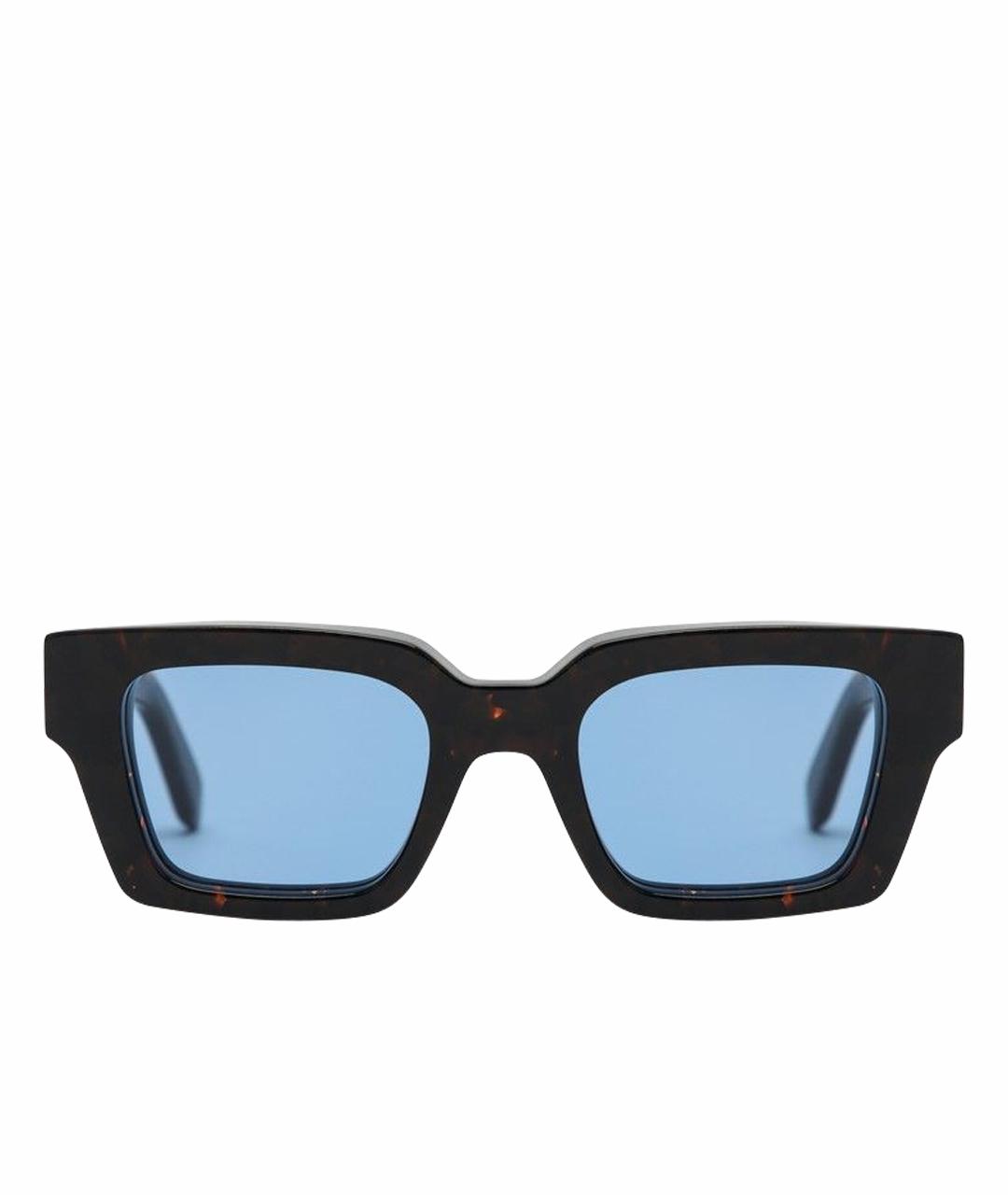OFF-WHITE Коричневые солнцезащитные очки, фото 1