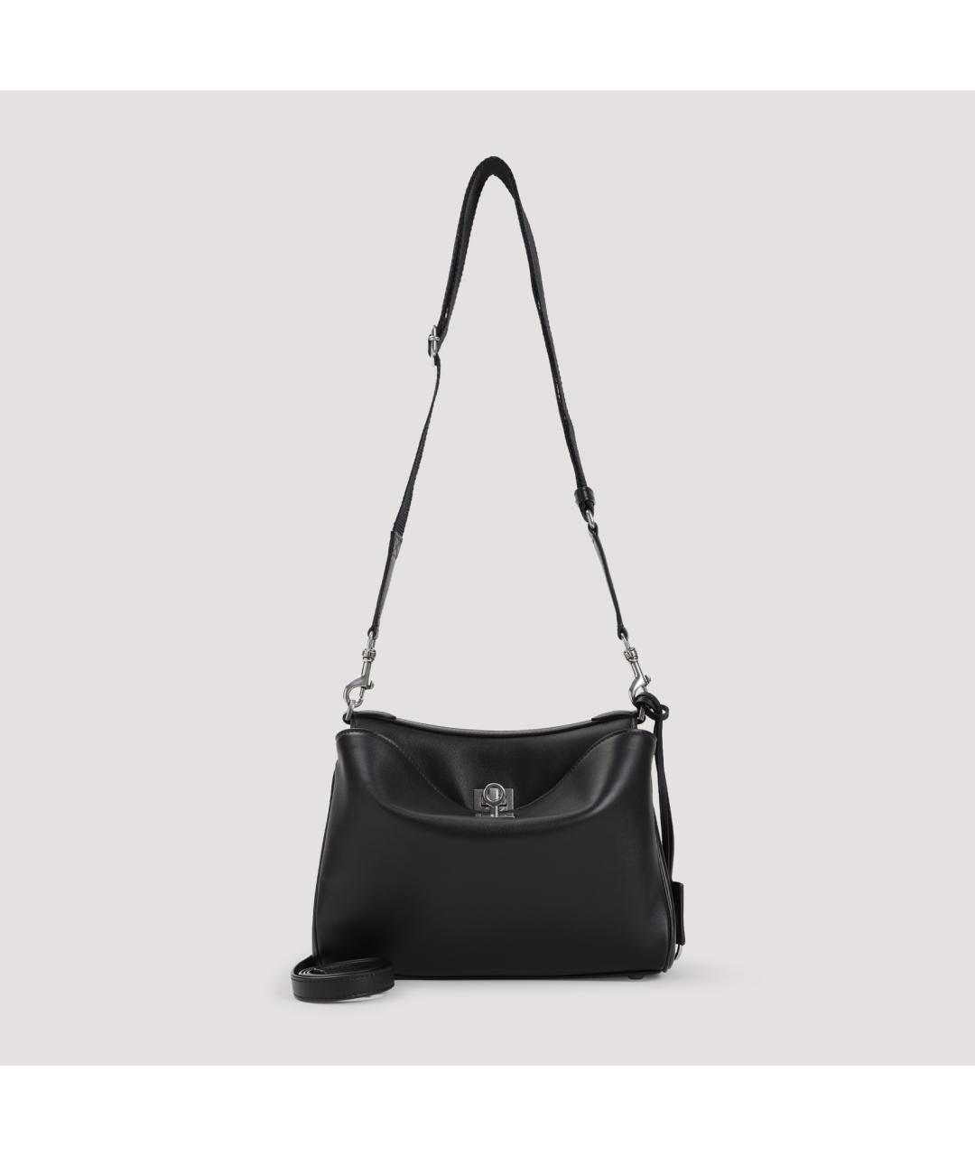 BALENCIAGA Черная кожаная сумка на плечо, фото 2