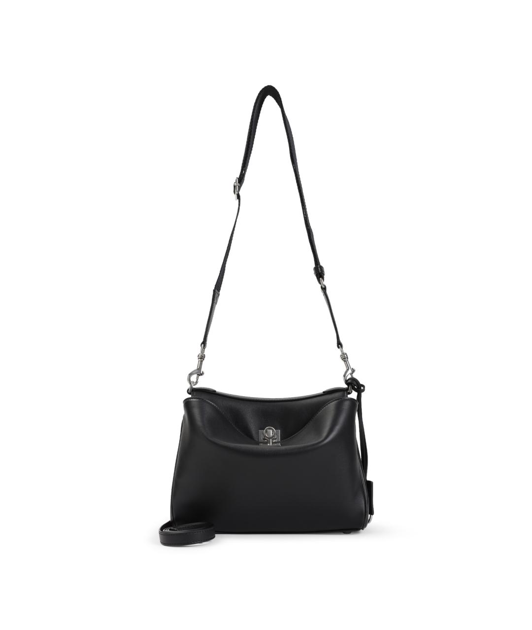 BALENCIAGA Черная кожаная сумка на плечо, фото 1