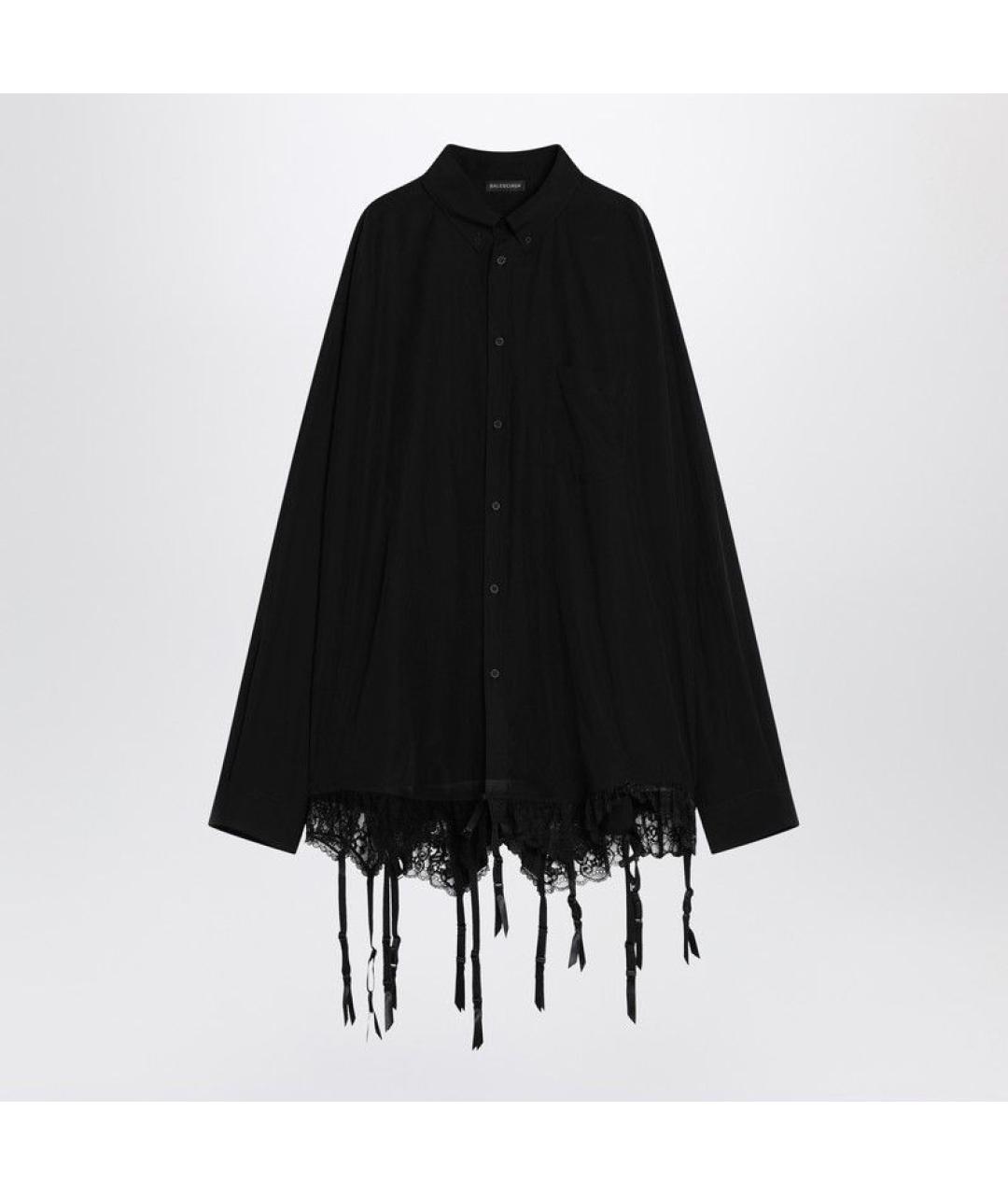 BALENCIAGA Черная рубашка, фото 3