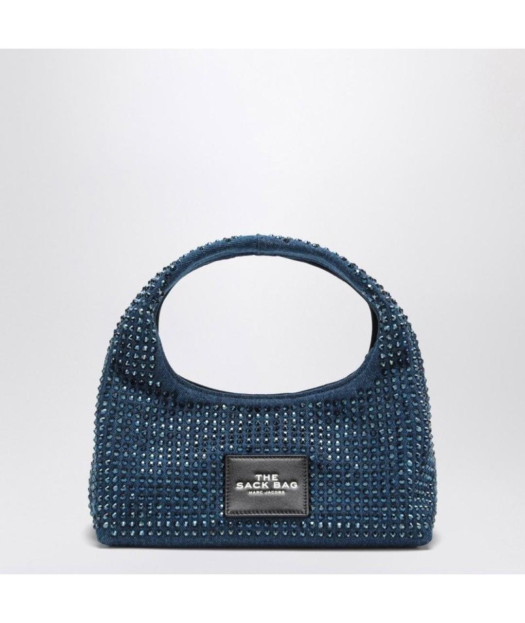 MARC JACOBS Синяя деним сумка с короткими ручками, фото 3