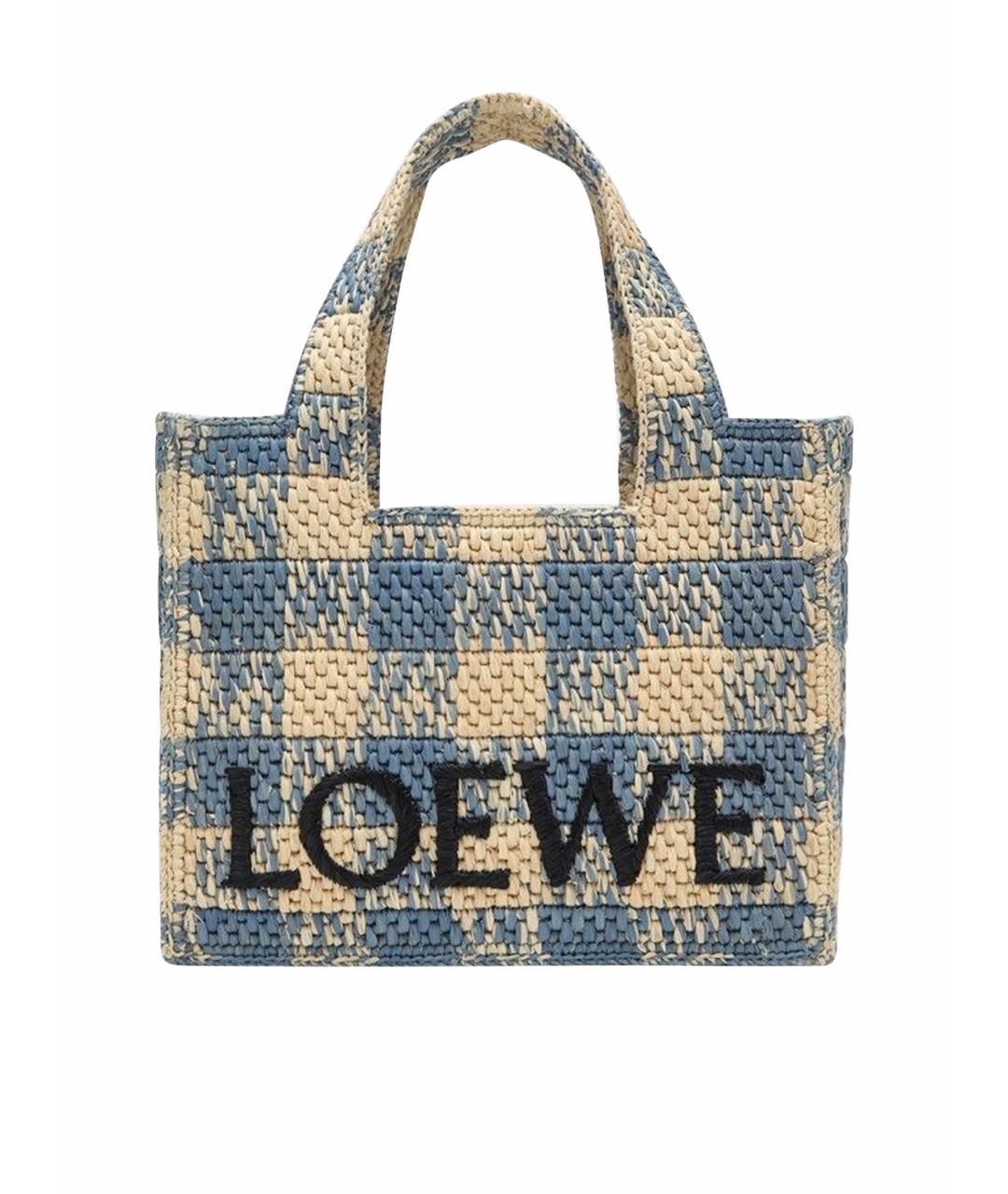LOEWE Бежевая сумка тоут, фото 1