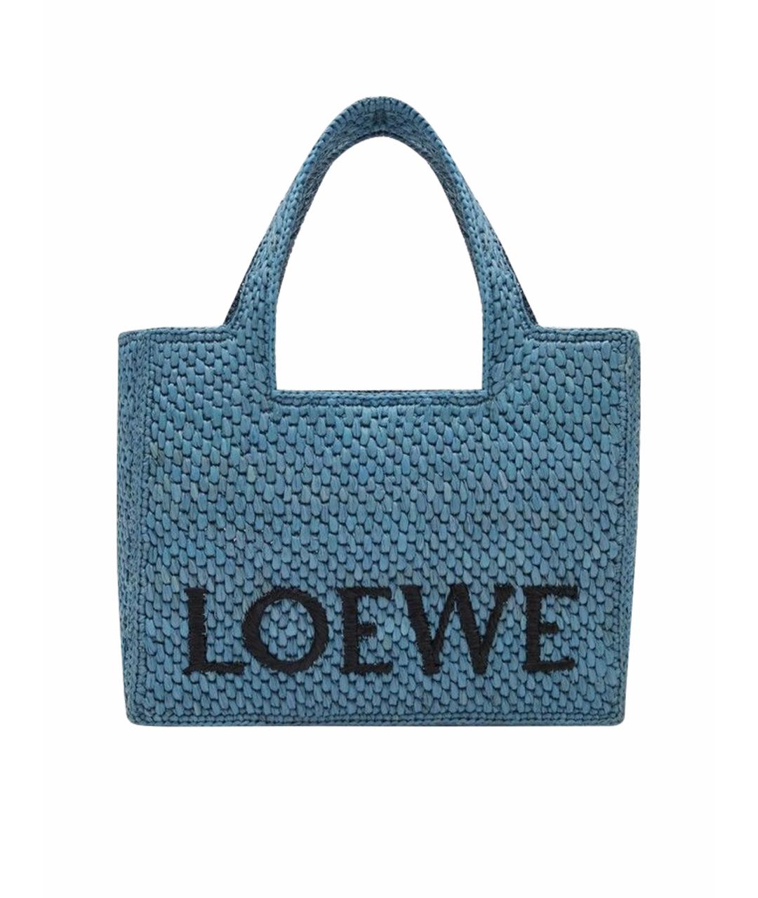LOEWE Голубая сумка тоут, фото 1