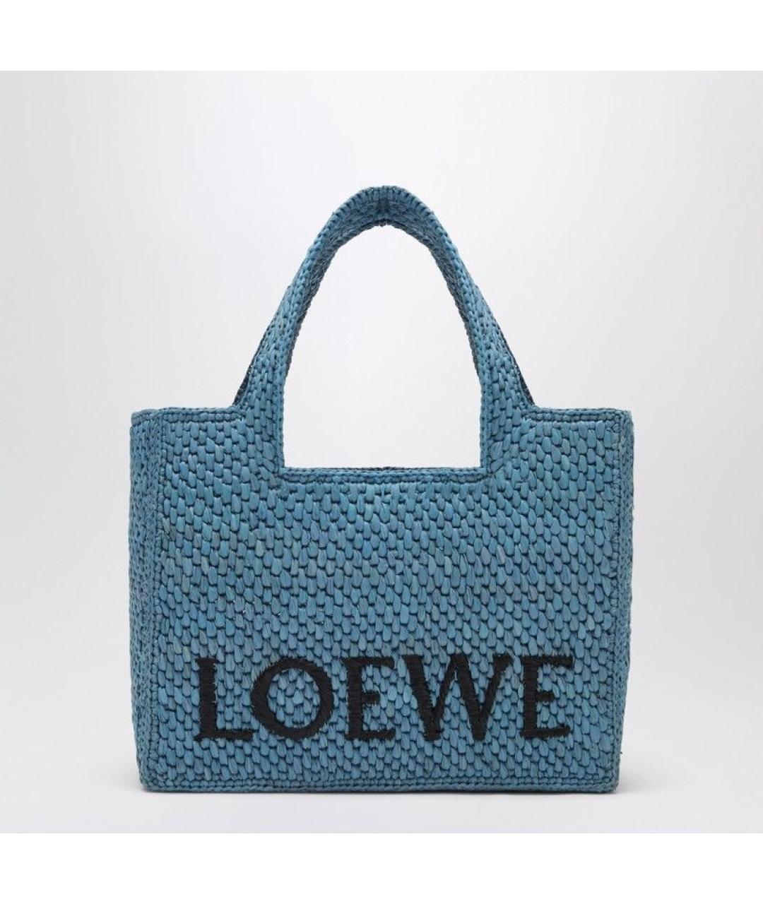 LOEWE Голубая сумка тоут, фото 3
