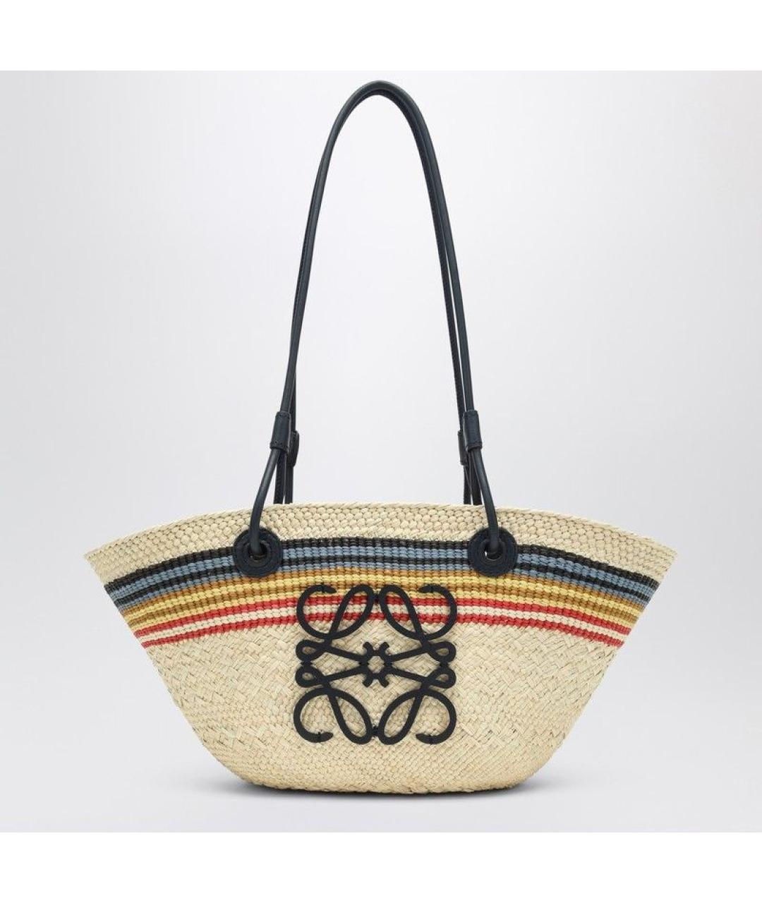 LOEWE Бежевая сумка тоут, фото 3