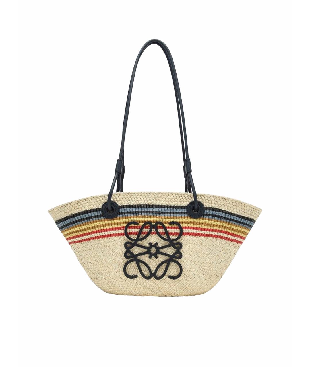 LOEWE Бежевая сумка тоут, фото 1