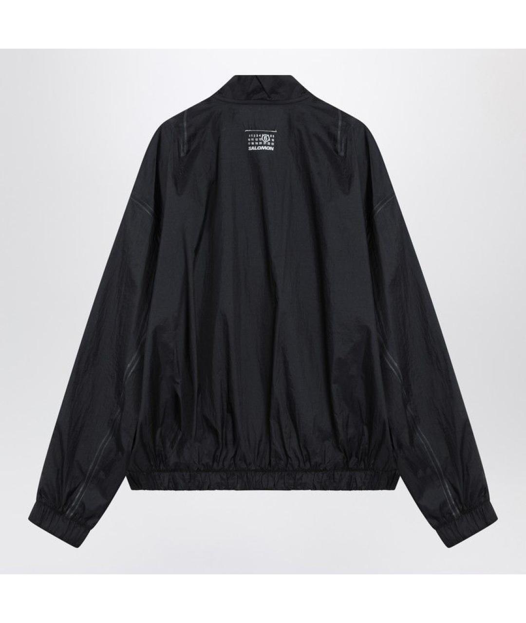 MM6 MAISON MARGIELA Черная полиамидовая куртка, фото 2