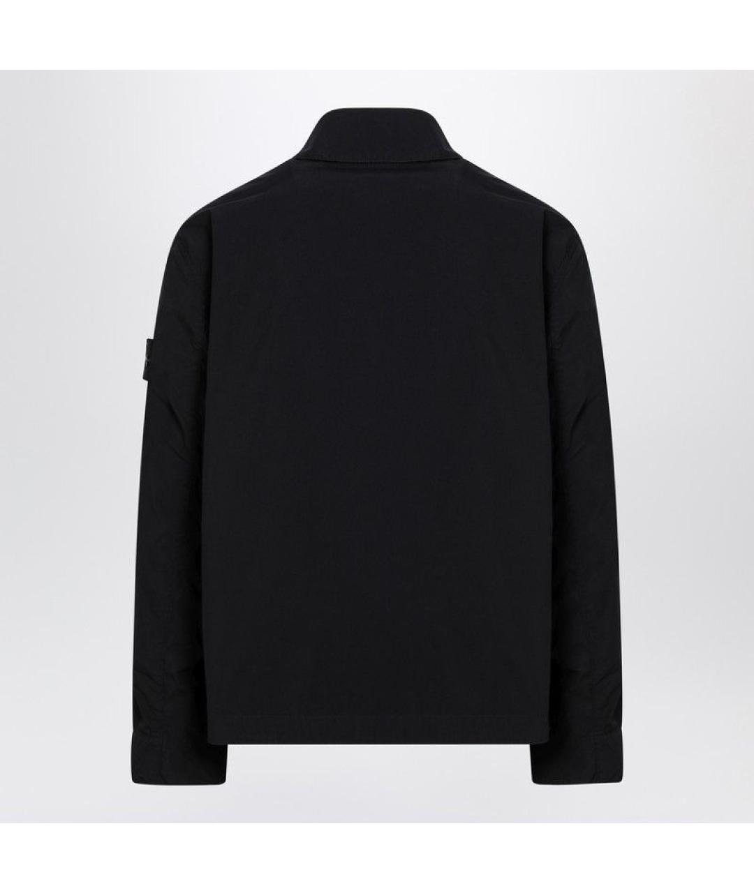 STONE ISLAND Темно-синяя полиэстеровая куртка, фото 2