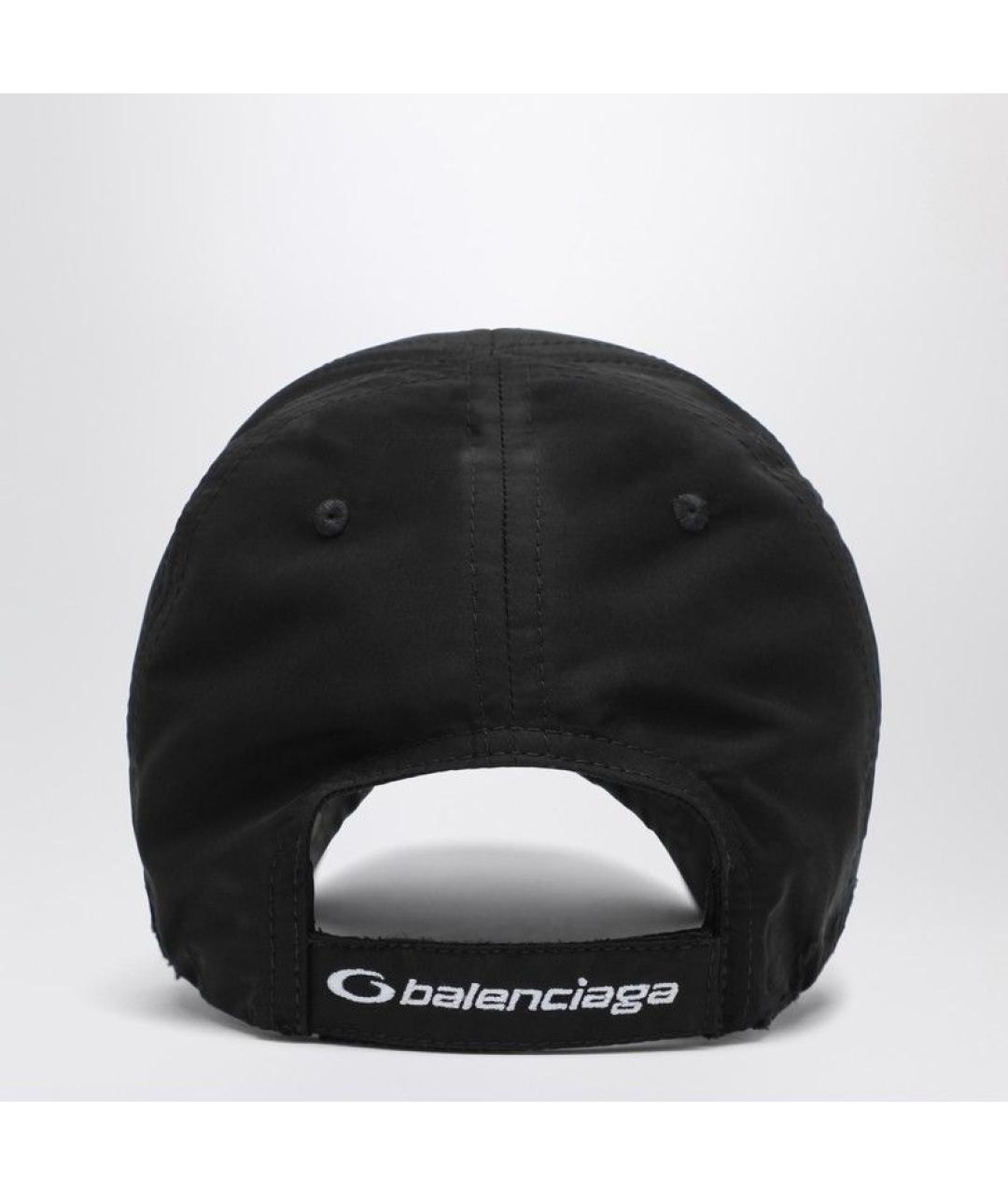 BALENCIAGA Черная синтетическая шапка, фото 2