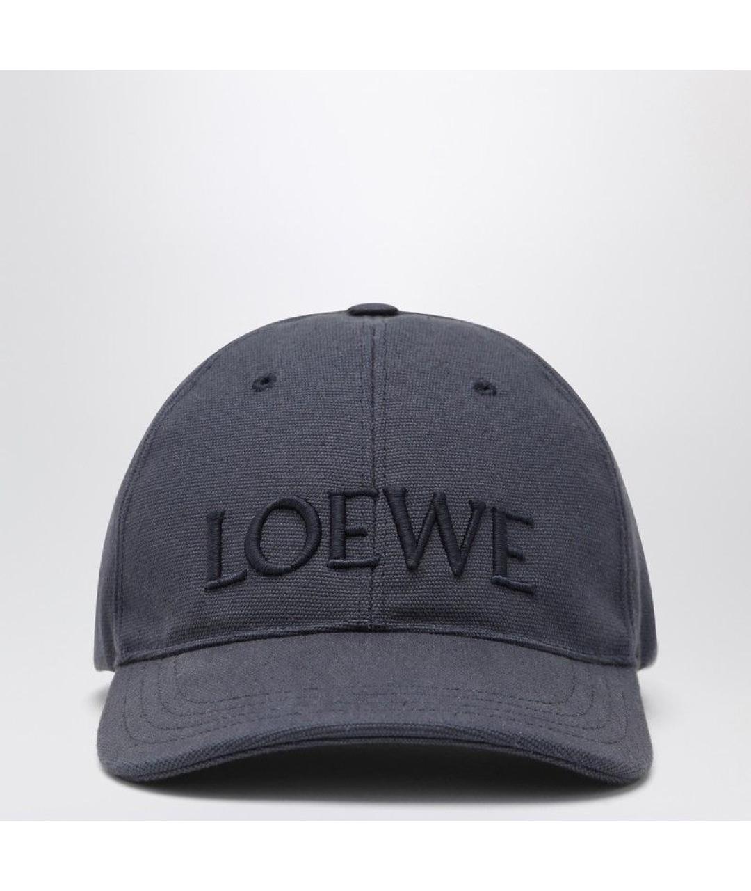 LOEWE Синяя хлопковая кепка/бейсболка, фото 3