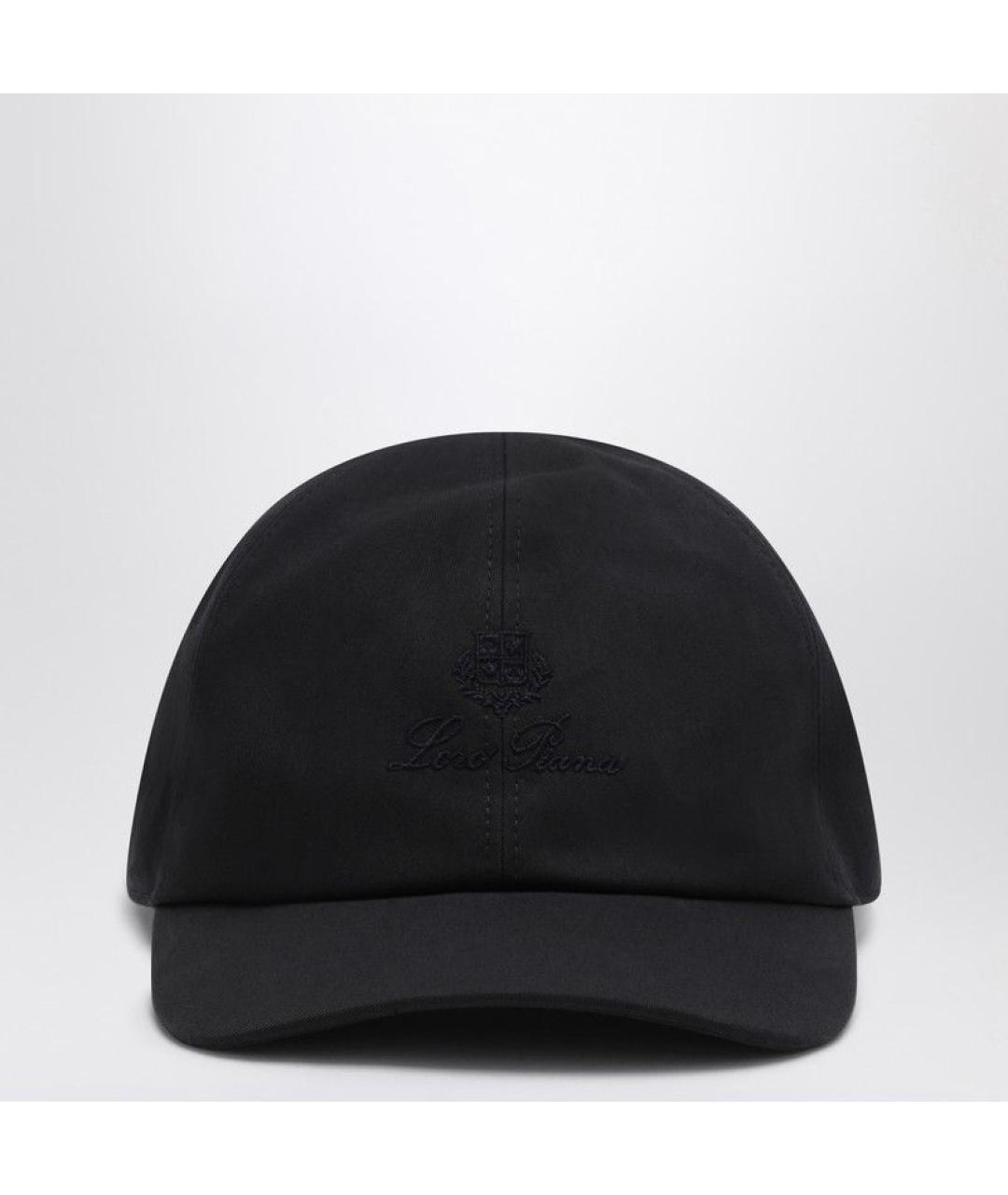 LORO PIANA Темно-синяя хлопковая кепка/бейсболка, фото 3