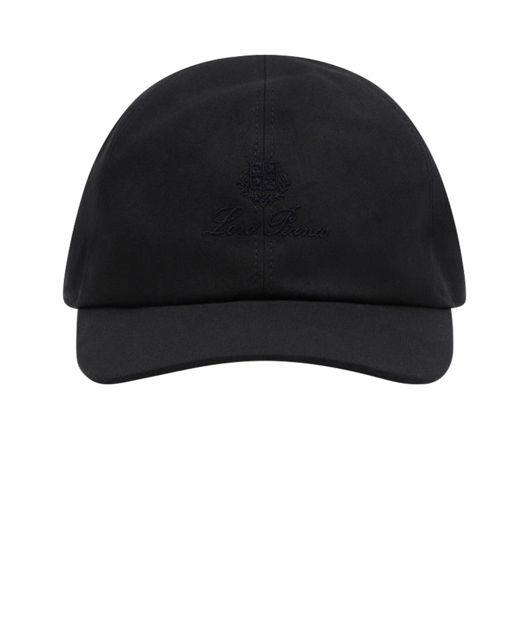 LORO PIANA Темно-синяя хлопковая кепка/бейсболка, фото 1