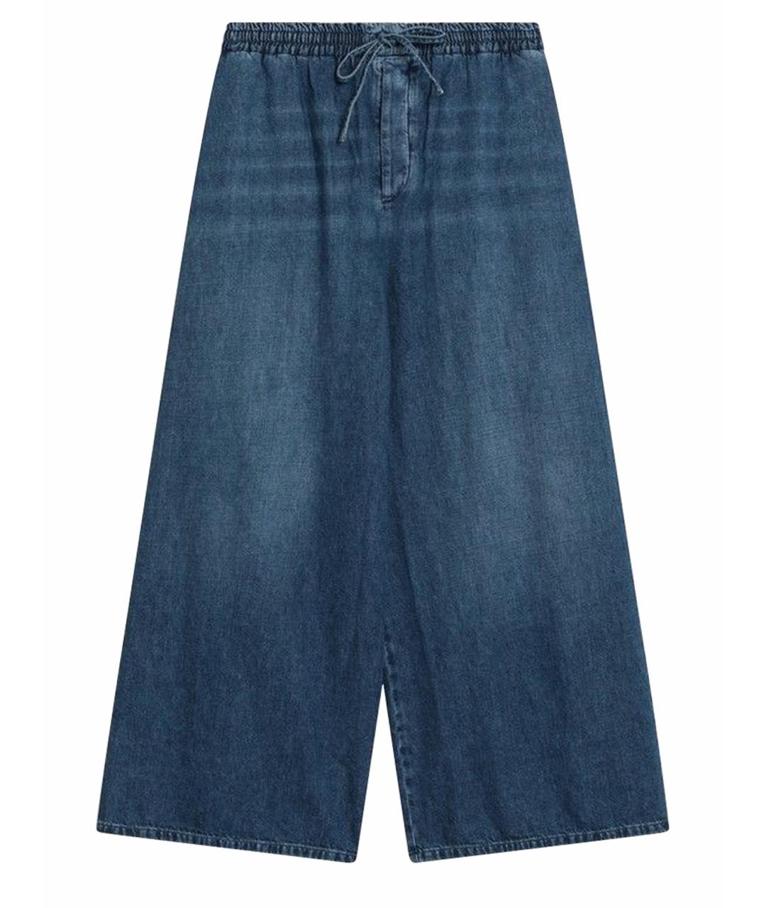 LOEWE Голубые хлопковые прямые джинсы, фото 1
