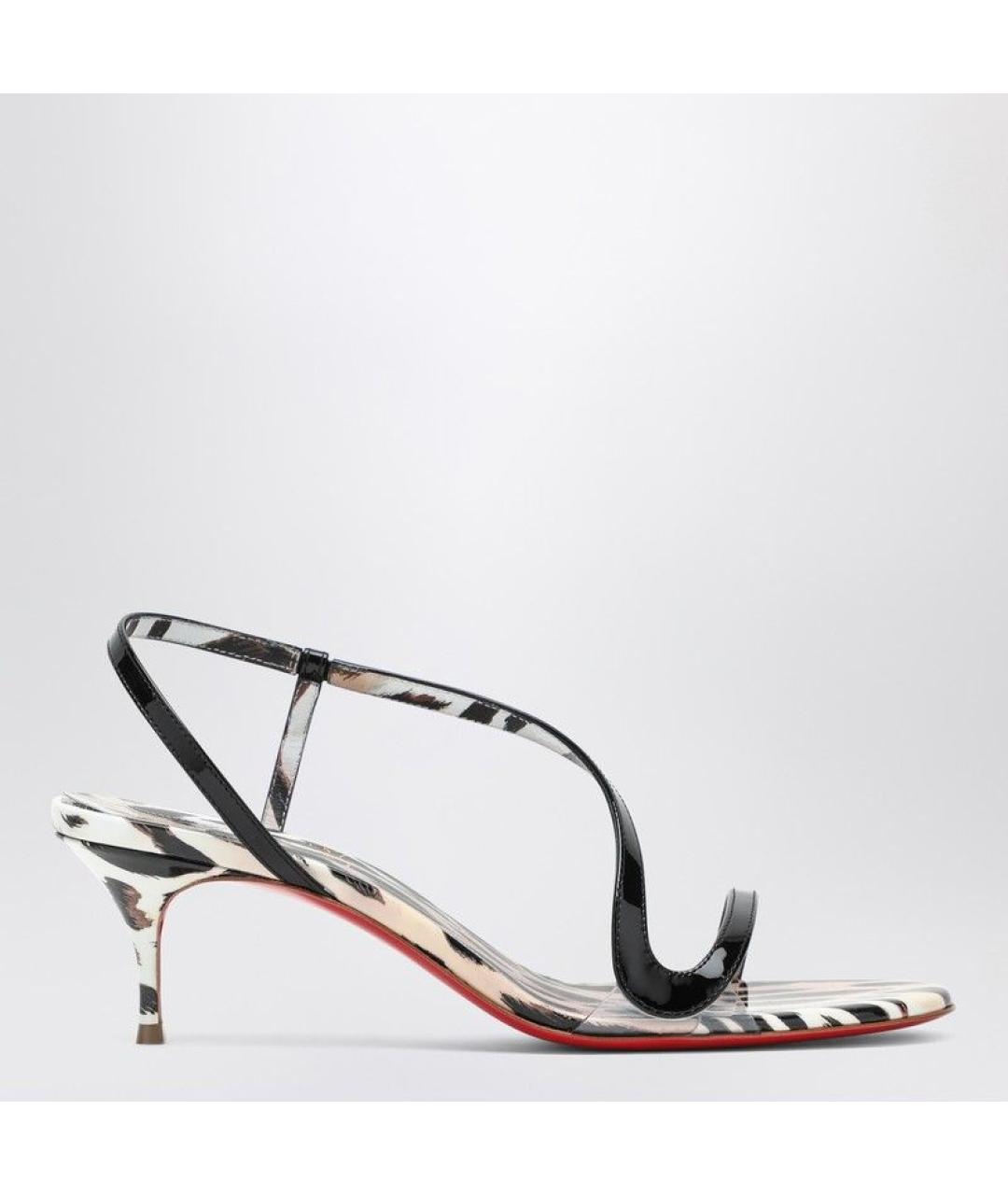 CHRISTIAN LOUBOUTIN Мульти кожаные босоножки, фото 3