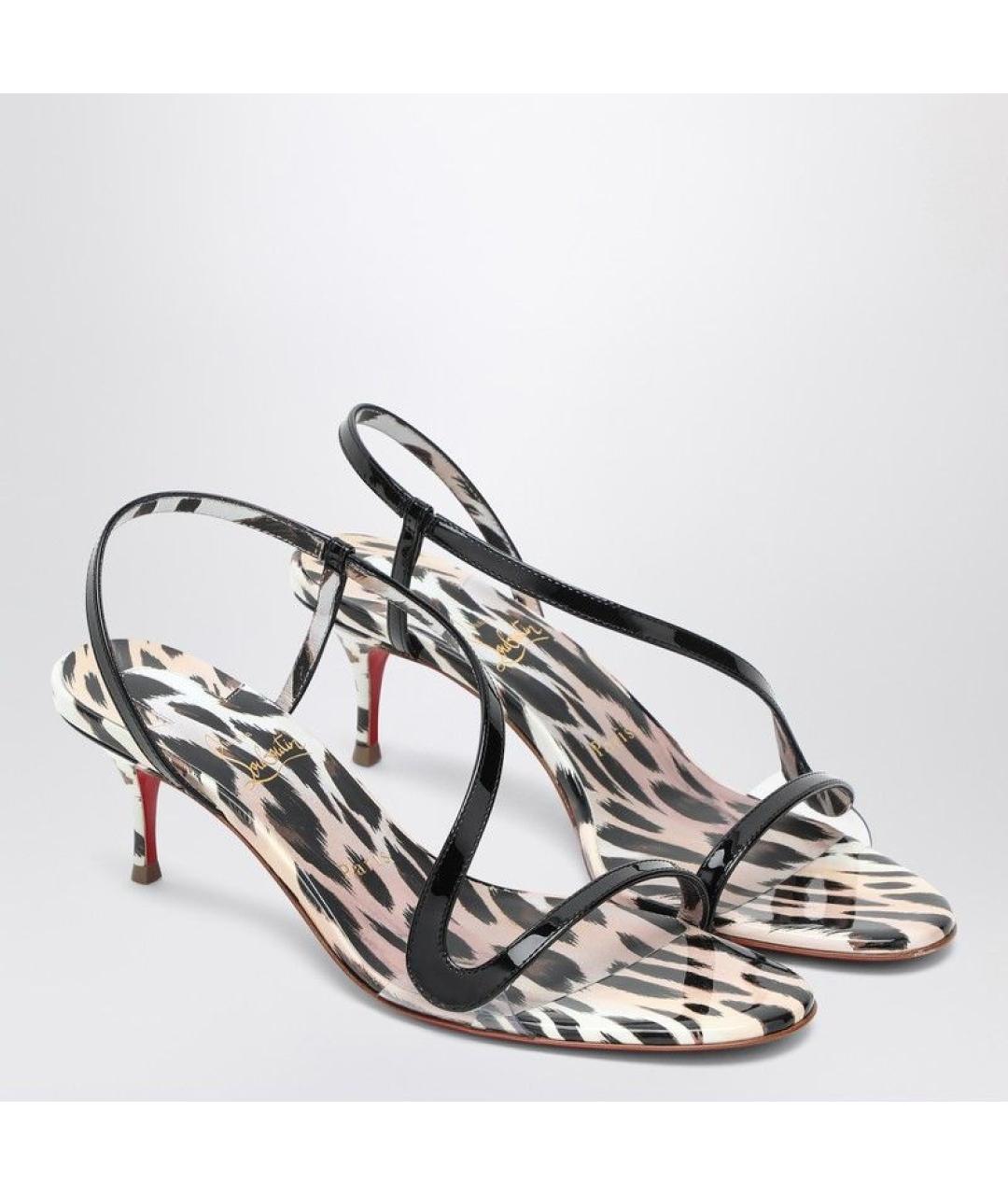 CHRISTIAN LOUBOUTIN Мульти кожаные босоножки, фото 2