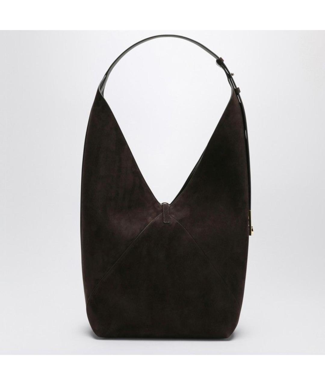 FERRAGAMO Коричневая кожаная сумка через плечо, фото 2