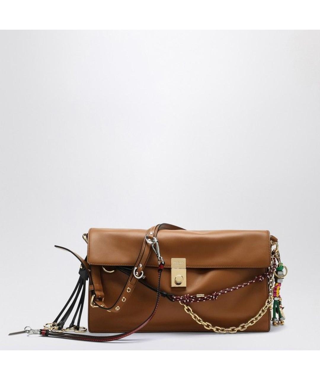 PRADA Коричневая кожаная сумка через плечо, фото 3