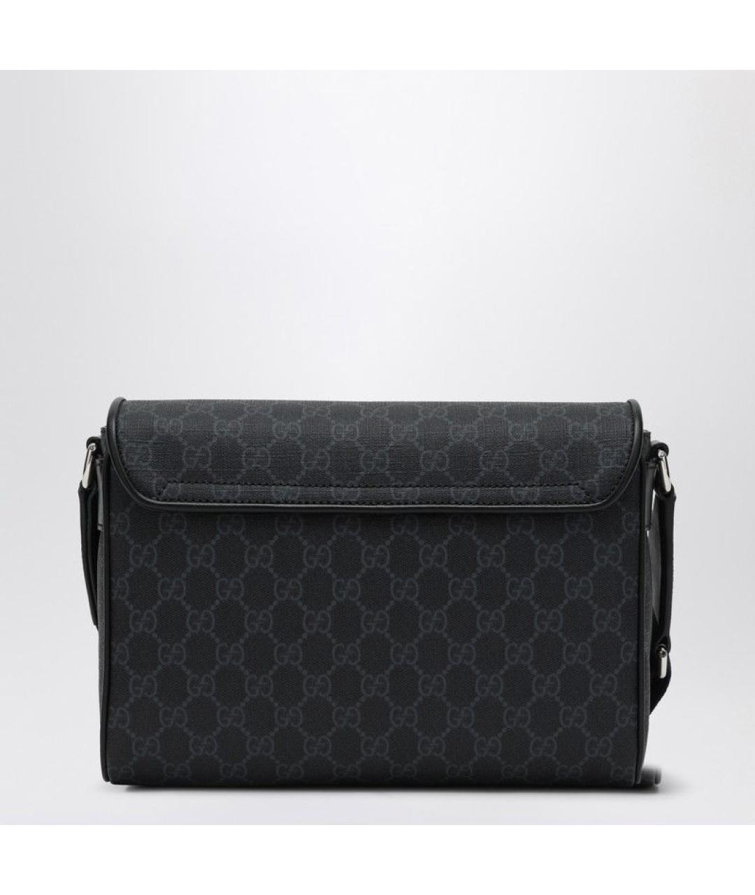 GUCCI Черная сумка на плечо из искусственной кожи, фото 2