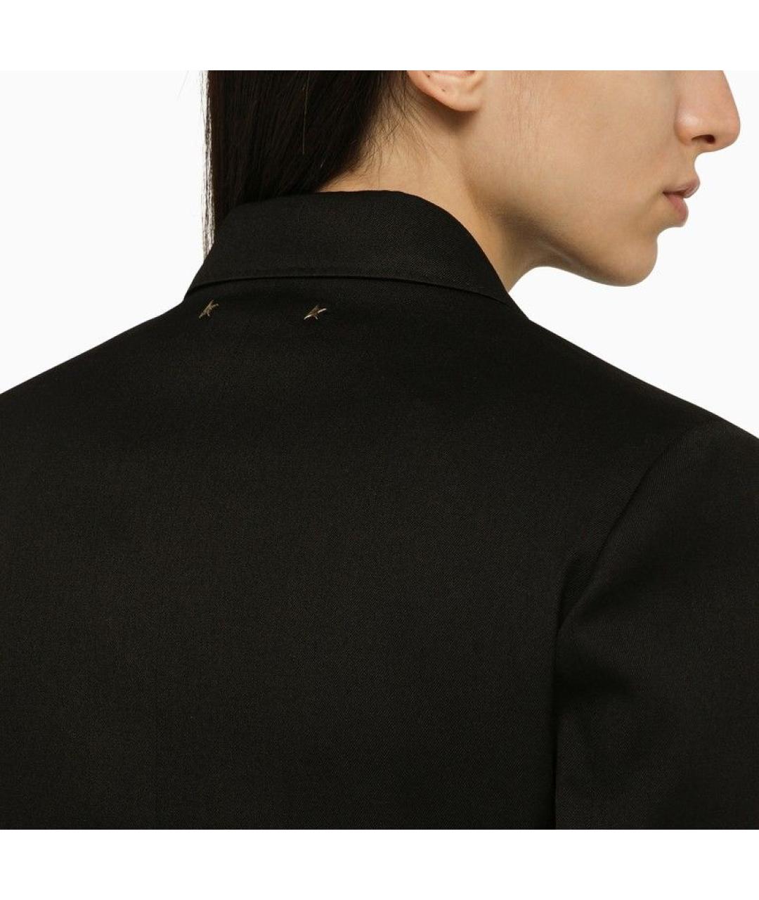 GOLDEN GOOSE DELUXE BRAND Черный шерстяной жакет/пиджак, фото 5