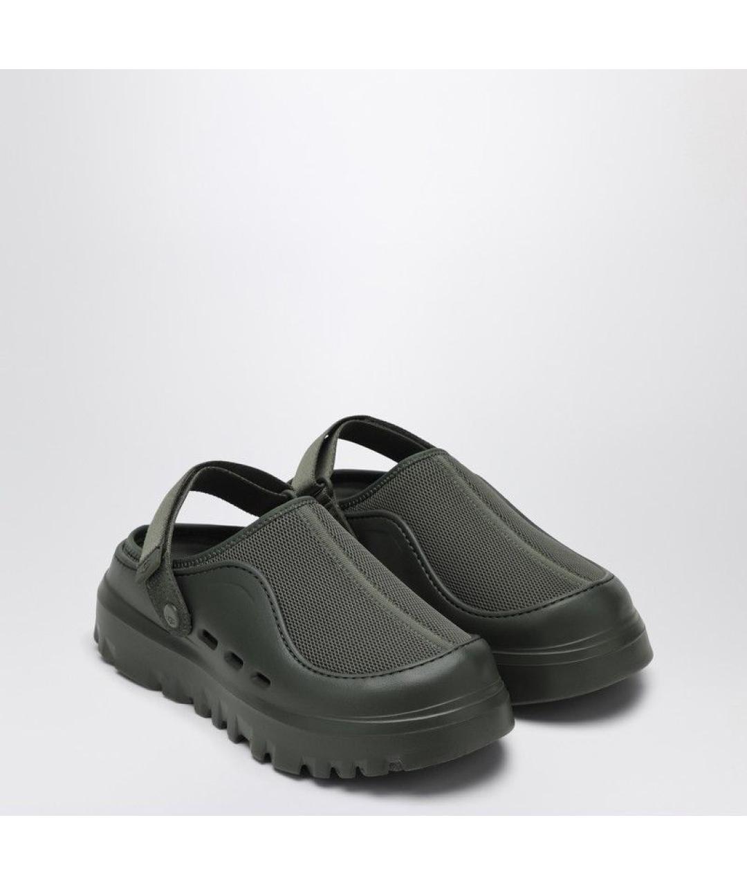 UGG AUSTRALIA Зеленые синтетические сандалии, фото 2