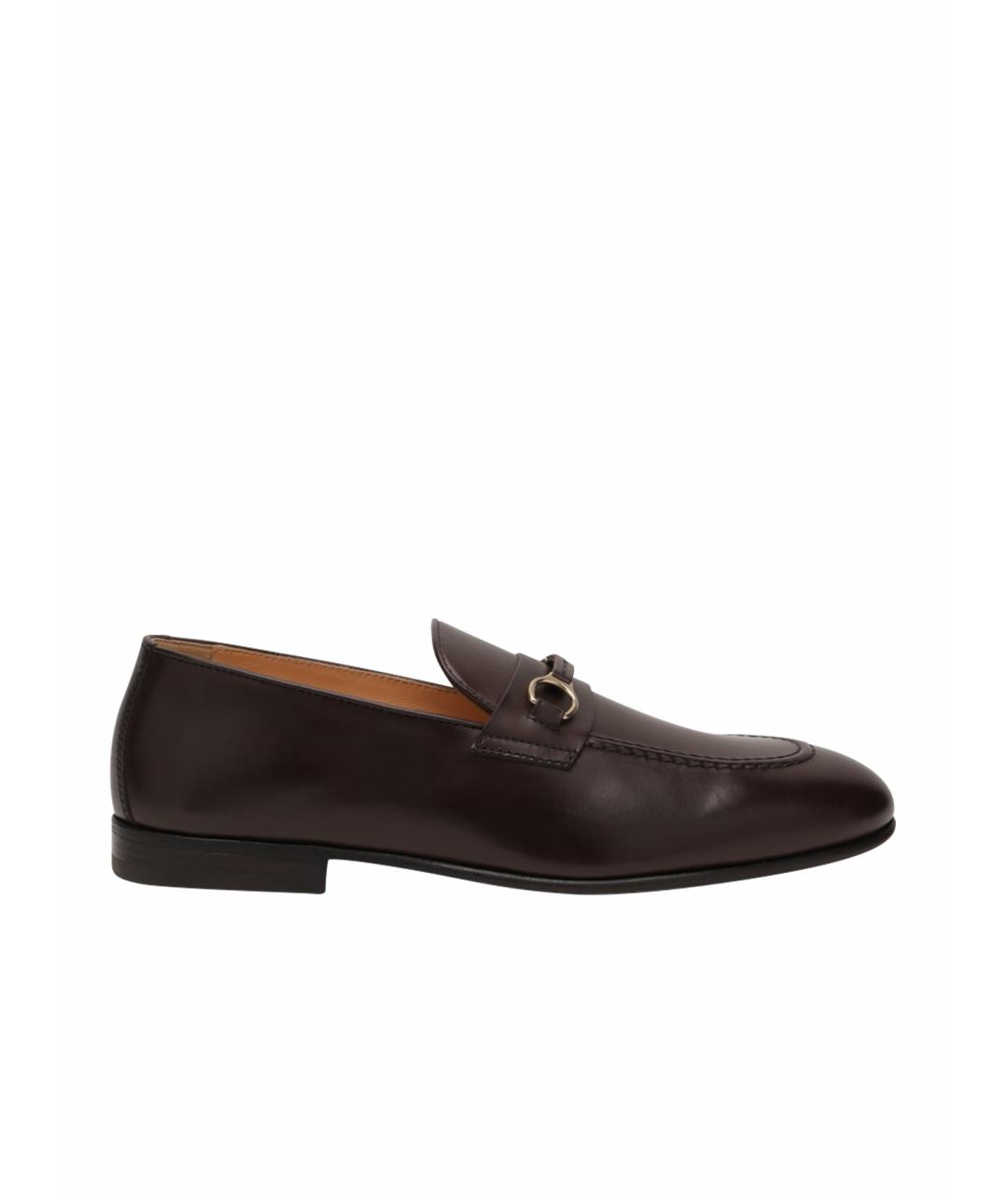 BRUNELLO CUCINELLI Коричневые кожаные лоферы, фото 1