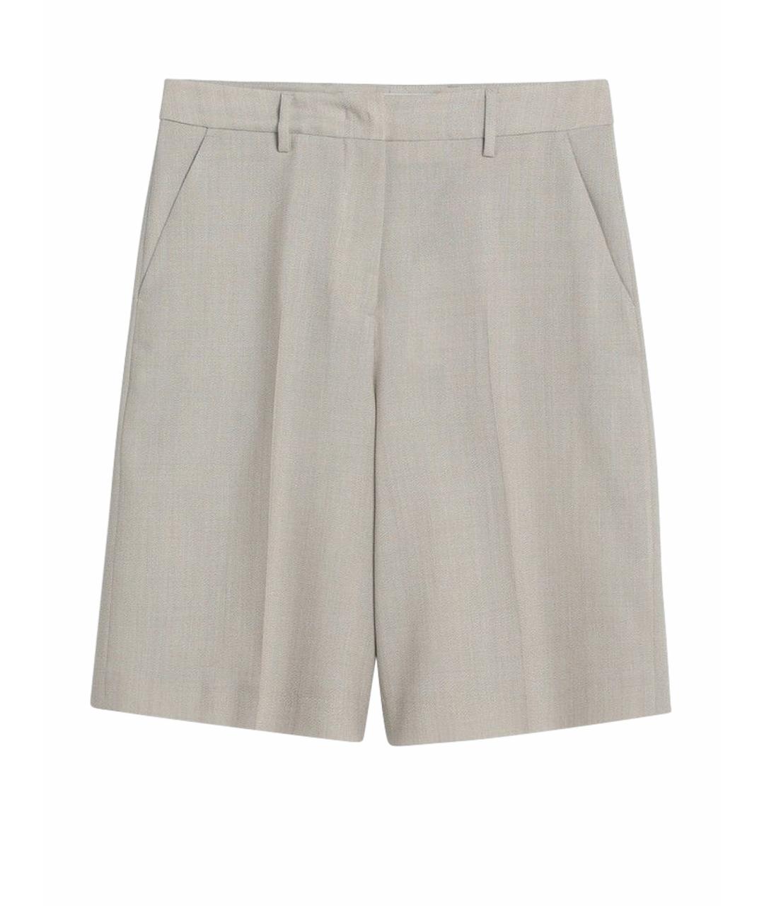 GOLDEN GOOSE DELUXE BRAND Бежевые хлопковые шорты, фото 1