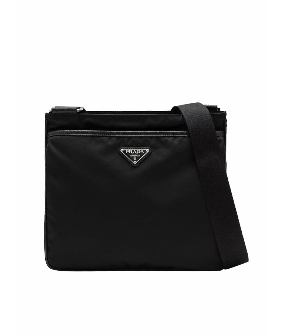 PRADA Черная синтетическая сумка на плечо, фото 1