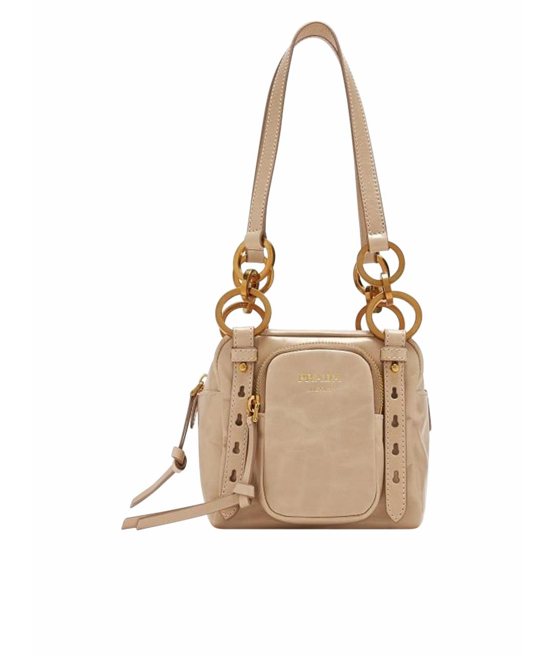 PRADA Розовая кожаная сумка тоут, фото 1