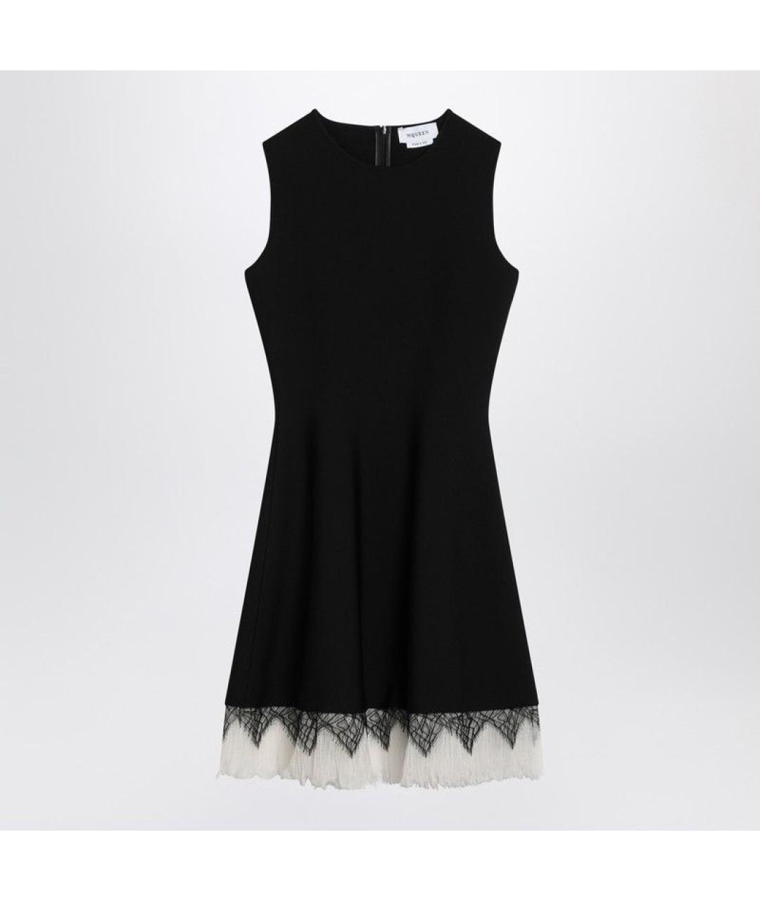ALEXANDER MCQUEEN Черное вискозное вечернее платье, фото 3