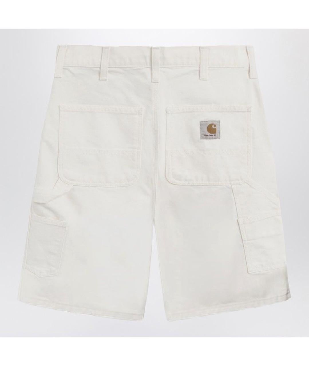 CARHARTT WIP Белые хлопковые шорты, фото 2