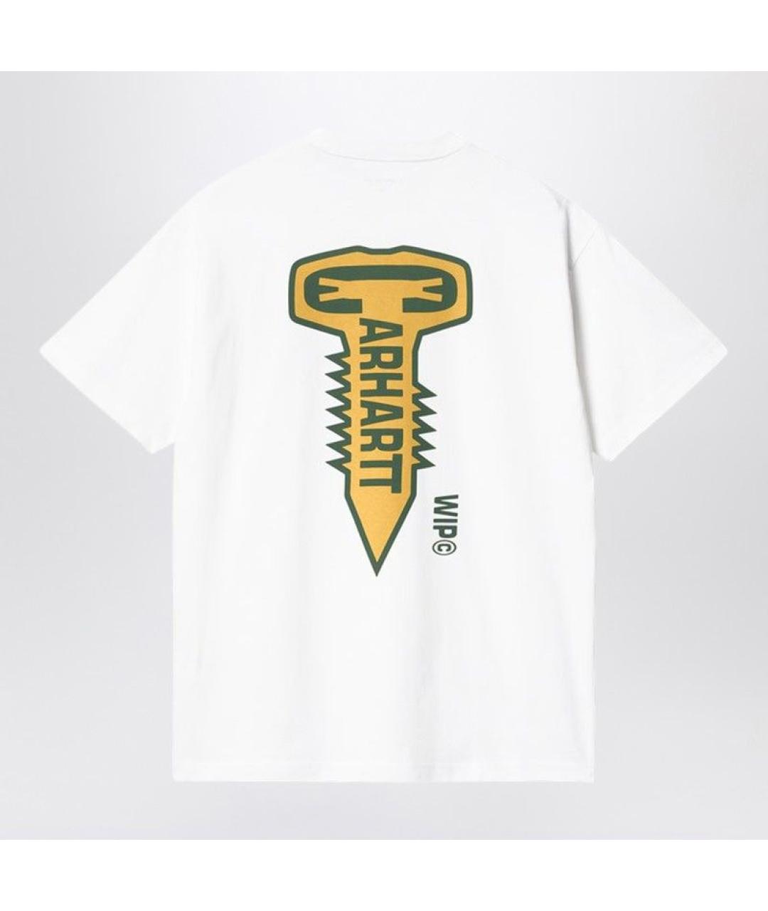 CARHARTT WIP Белая хлопковая футболка, фото 2