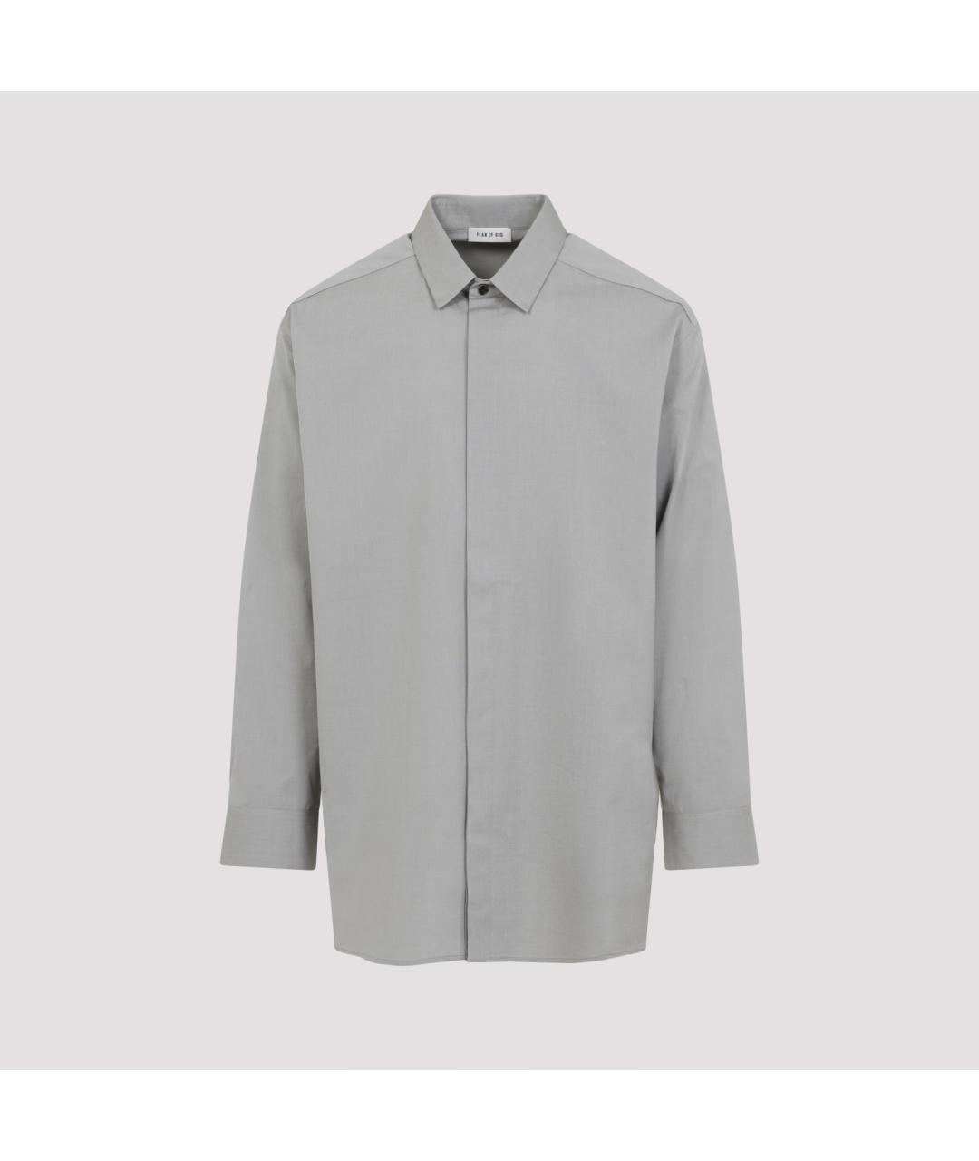 FEAR OF GOD Серая хлопковая кэжуал рубашка, фото 2