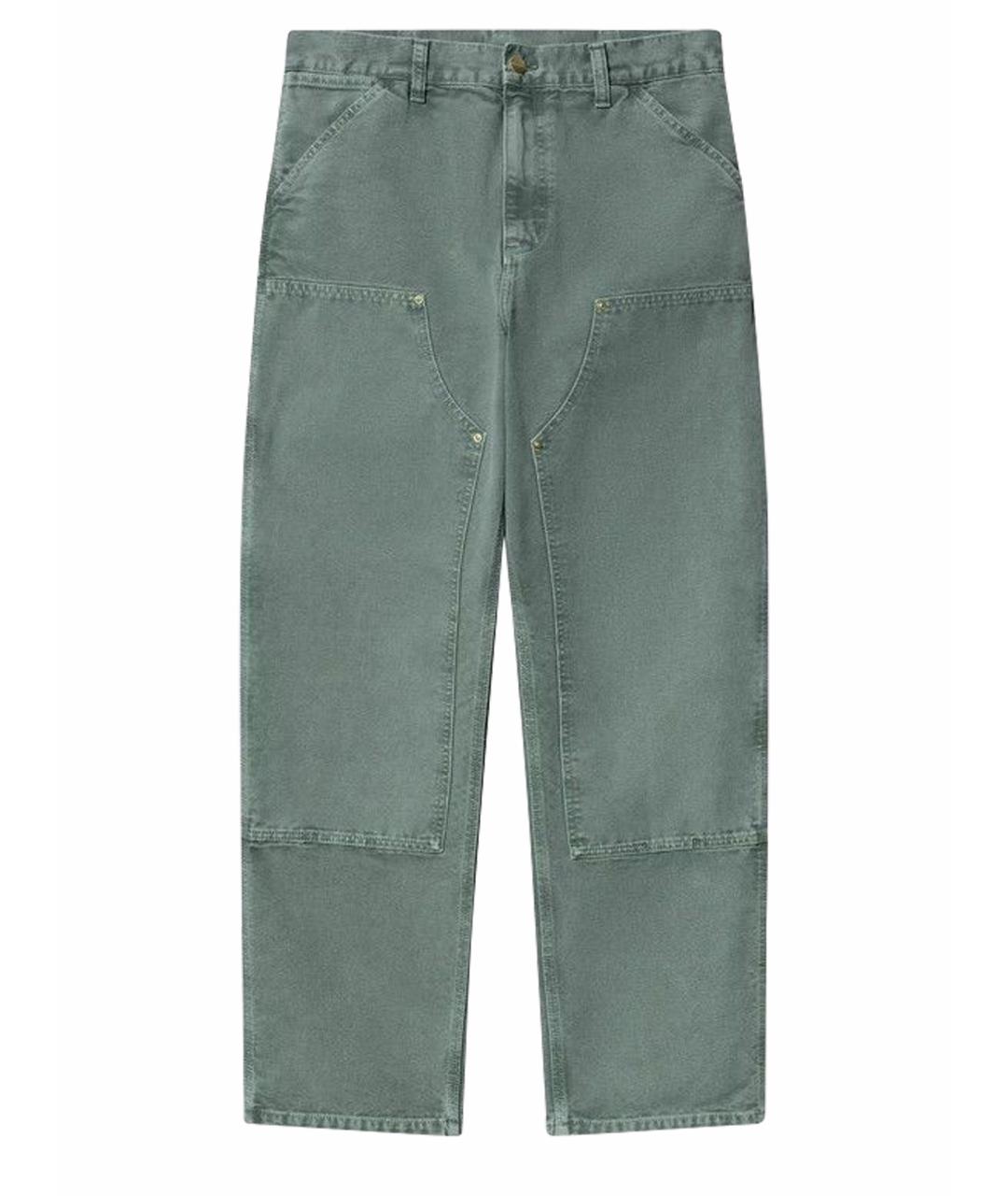 CARHARTT WIP Зеленые хлопковые повседневные брюки, фото 1