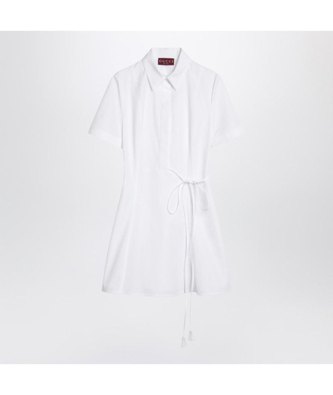 GUCCI Белое хлопковое повседневное платье, фото 3