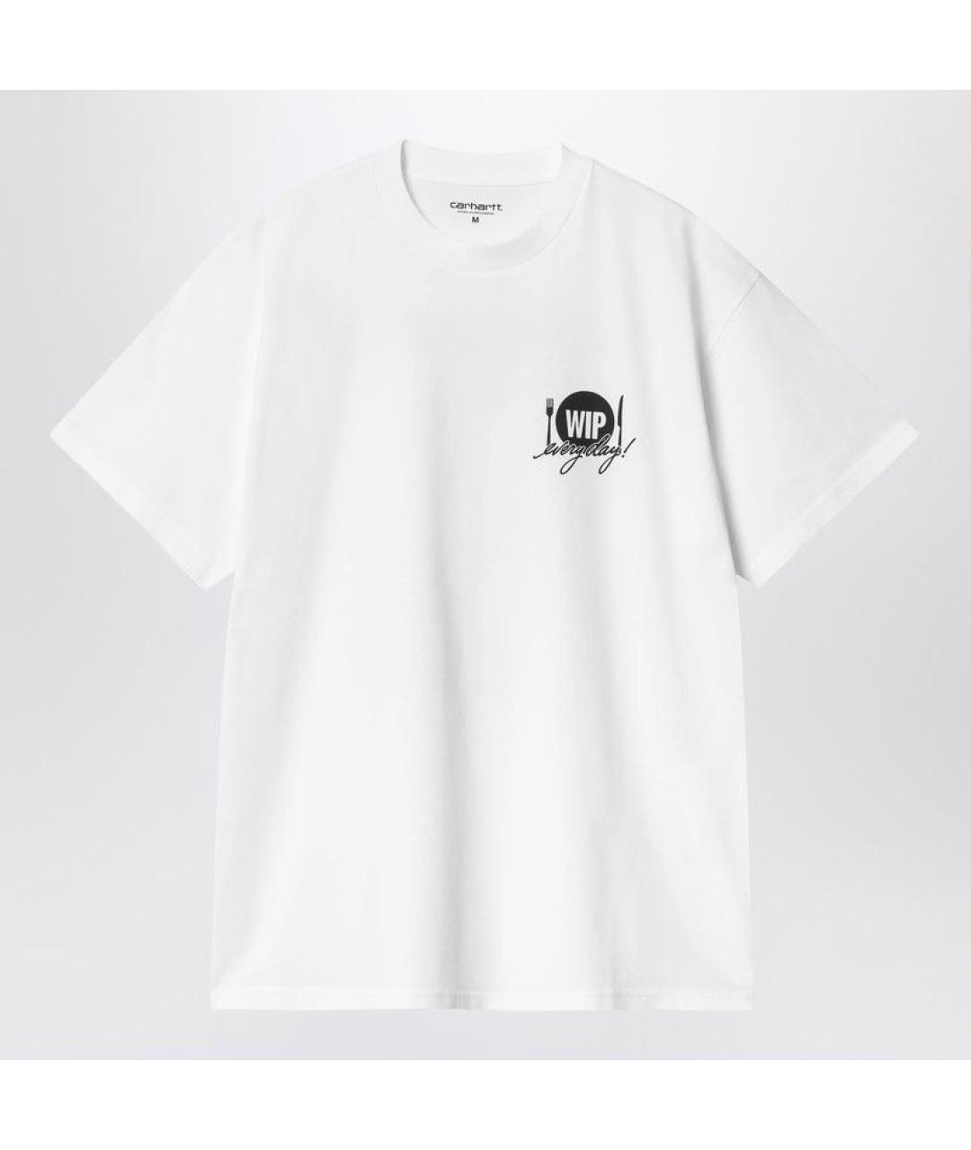 CARHARTT WIP Белая хлопковая футболка, фото 3