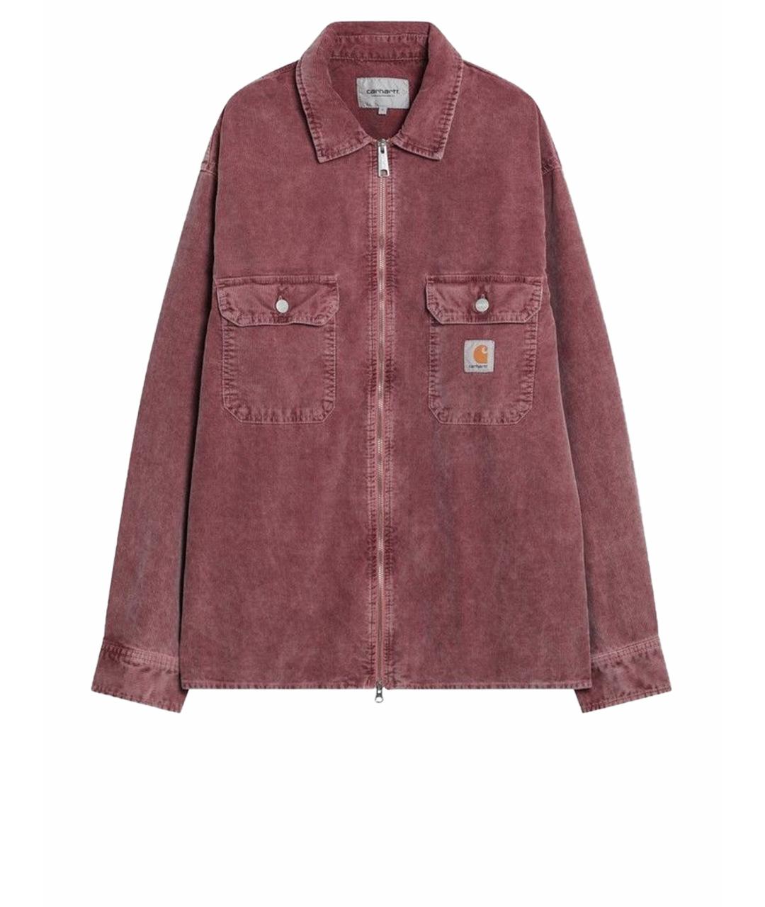 CARHARTT WIP Розовая хлопковая кэжуал рубашка, фото 1